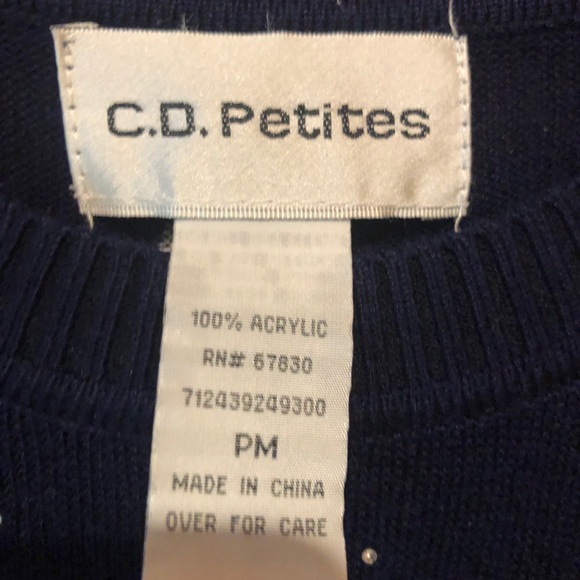 C D Petites Acrylic Sweater - Picture 5 of 6